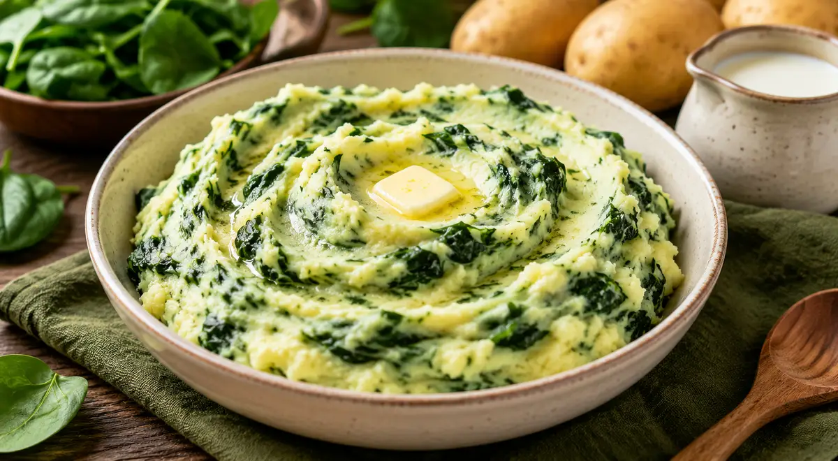 Creamy Spinach Mashed Potatoes