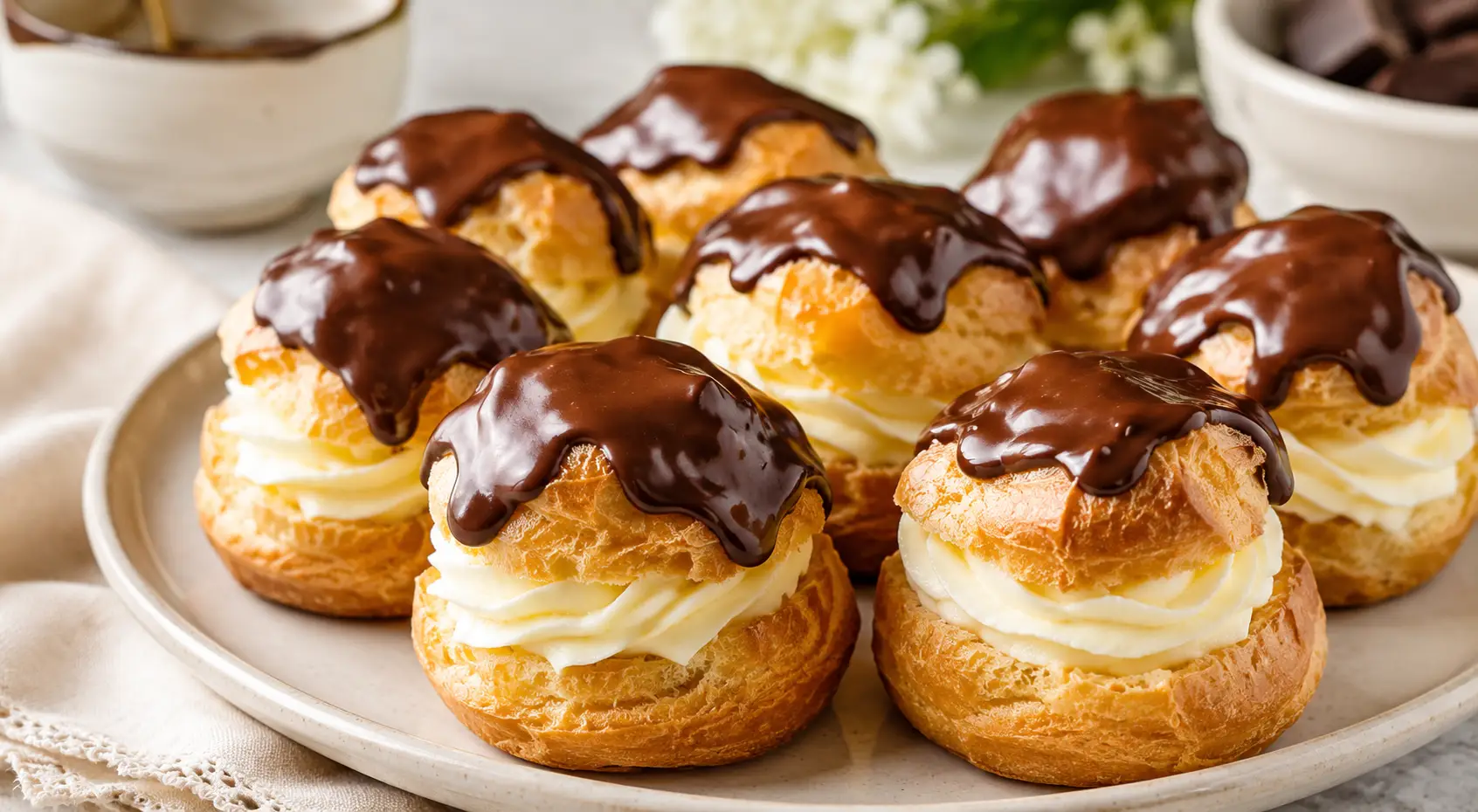 Classic Cream Puffs (Choux Pastry)