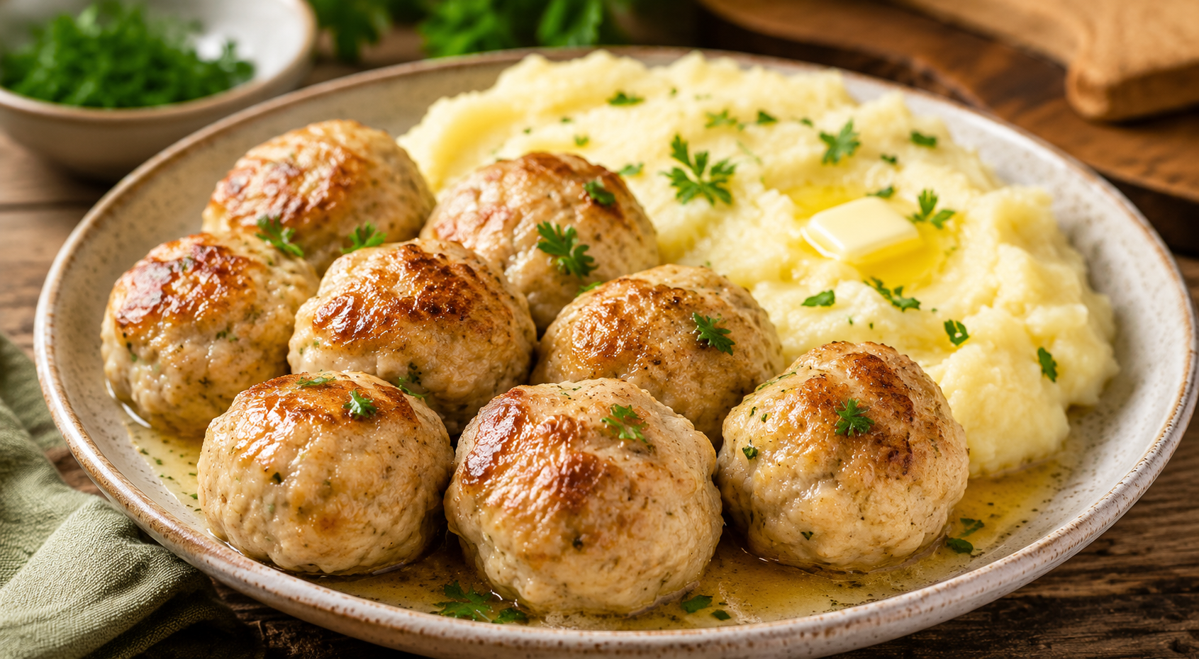 Juicy Chicken Meatballs