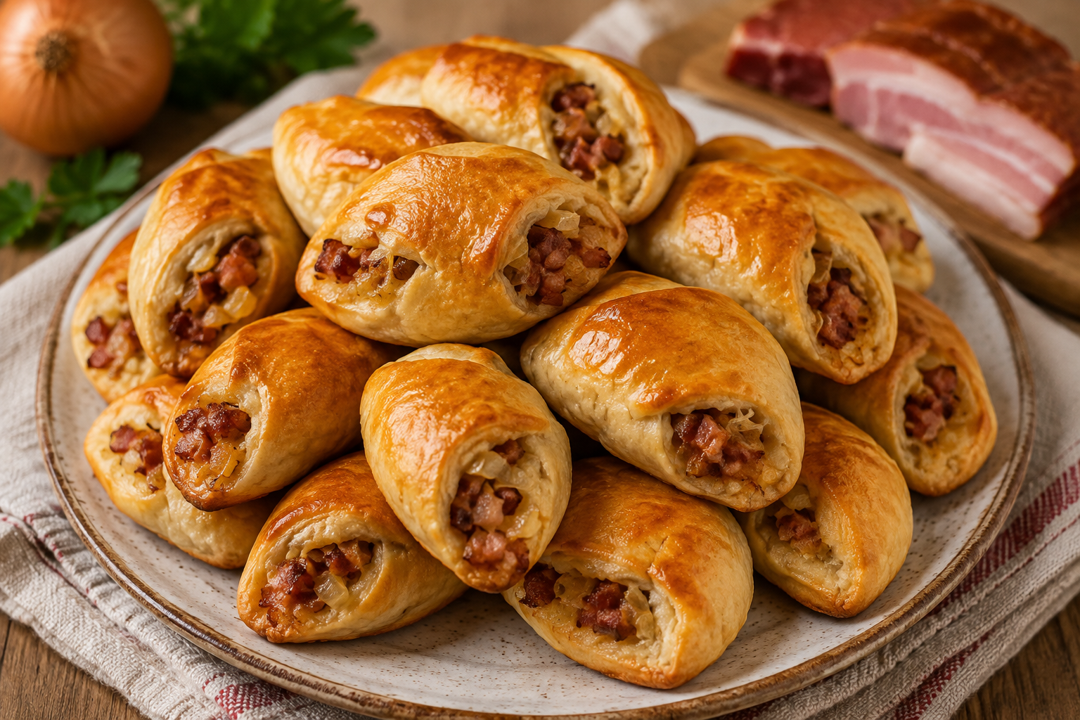 Baltic Bacon & Onion Rolls