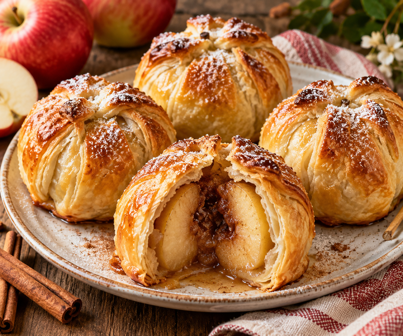 Puff Pastry Baked Apples