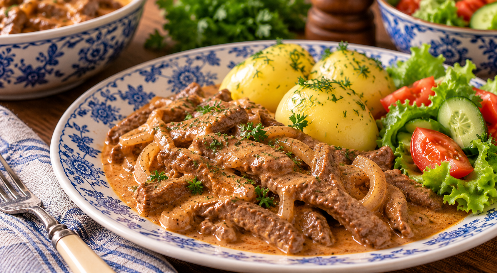 Vintage Beef Stroganoff